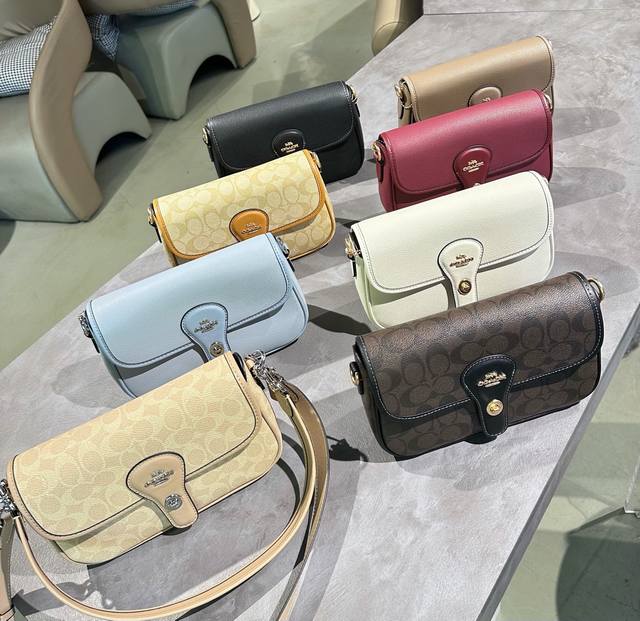 折叠礼盒包装 蔻驰 Coach Hadley 腋下包 舒适与精致并存 简洁大方 却又不失小心机 轻松朾造优雅通勤穿搭 尺寸：24*8*16Cm