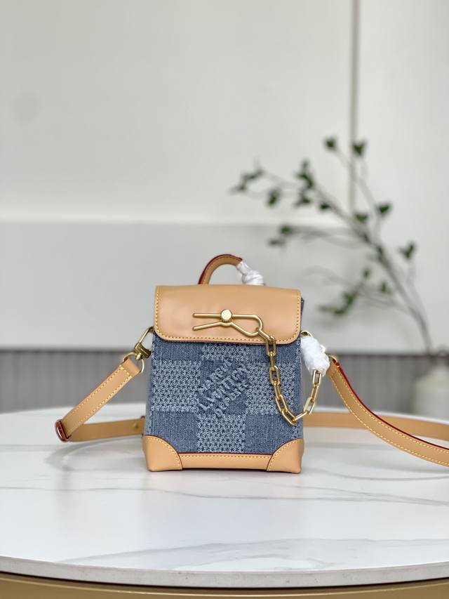 大特价 全新包不退换 40751 小包子黄皮牛仔布 15 X 18 X 7 厘米 长度 X 高 X 宽 Damier Denim 3D 棉质帆布 牛皮革饰边 织 大特价 全新包不退换 40751 小包子黄皮牛仔布 15 X 18 X 7 厘米 长度 X 高 X 宽 Damier Denim 3D 棉质帆布 牛皮革饰边 织