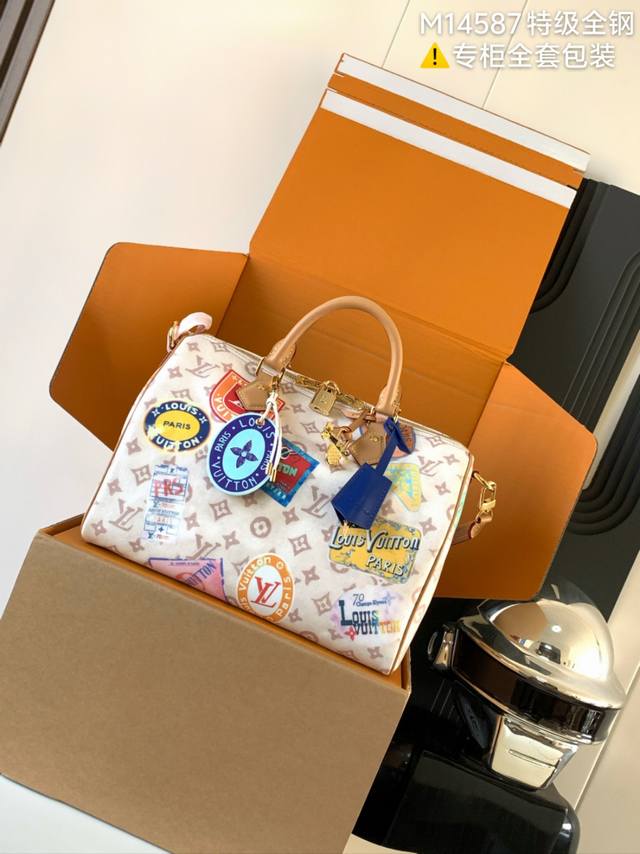 正品级 独家首发型号:M14587 特级加强版 皮料是正品代工厂P意大利A级菱形皮料，专柜同步变码芯片，是在于品质、全钢五金、面料、手工、油边、A级高品质出品、