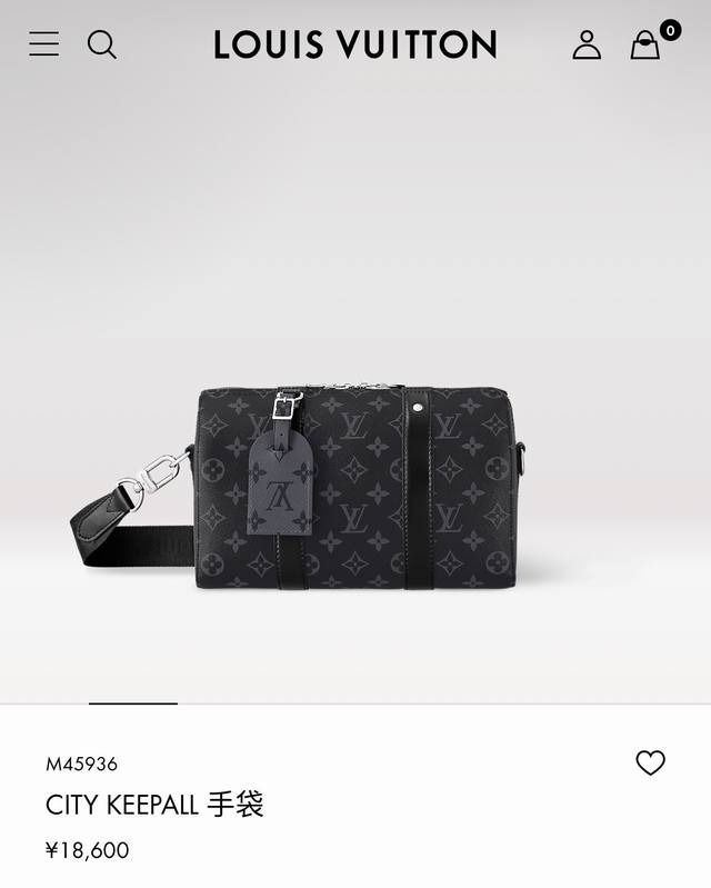 变码芯片 Ciyt Keepall手袋 特级加强版 型号： M45936 皮料： 是意大利A级皮料 五金： 采用进口A级全钢五金 包装： 全套原厂Mb包装 尺寸