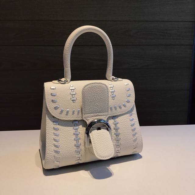 顶级原单 Delvaux Brillant 比利时皇家御用品牌 手工全皮编织 限量款 精致手工 配套肩带镜子及小挂饰,羊皮内里～