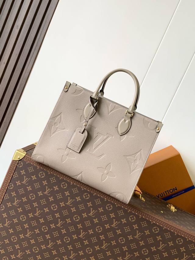 变码芯片，定制头层牛皮 M45607杏色 M12967巧克力色 M45595黑色 M45494杏印 M45495黑印 M47084深蓝 顶级原单本款 Onthe