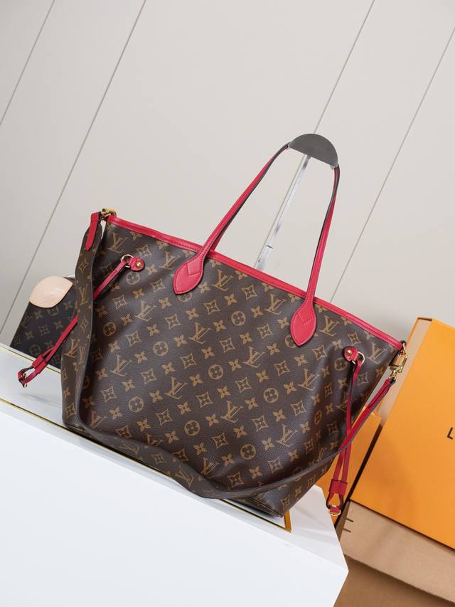 动态163C01芯片 M12708红双面 顶级原单 独家背景实拍 本款 Neverfull BandoulièRe Inside Out 中号手袋取材 Mono