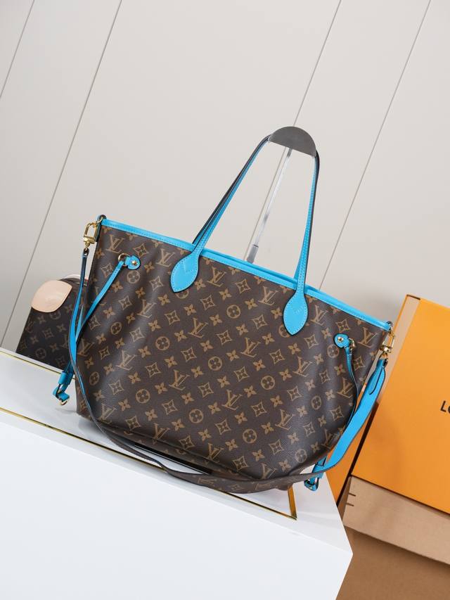 动态163C01芯片 M13753蓝双面 顶级原单 独家背景实拍 本款 Neverfull BandoulièRe Inside Out 中号手袋取材 Mono