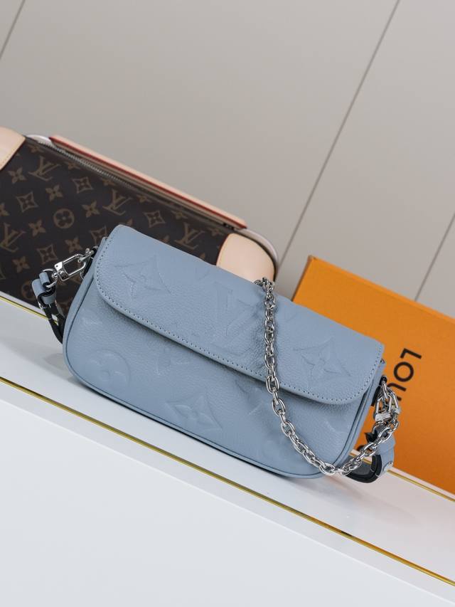 动态163C01芯片 M83637浅蓝 顶级原单 独家背景实拍 本款 Wallet On Chain Ivy 手袋以 Monogram Empreinte 压纹 动态163C01芯片 M83637浅蓝 顶级原单 独家背景实拍 本款 Wallet On Chain Ivy 手袋以 Monogram Empreinte 压纹