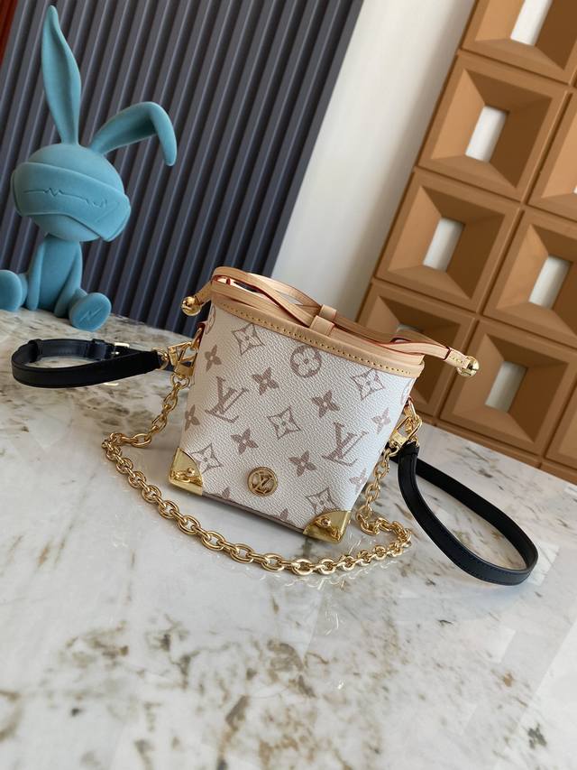 独家背景 动态芯片 顶级原单 M82885黄花 83227白彩 迷你水桶包烧麦包系列 Zjs Jh Online Only 手袋 M82885 黄花 烧麦包 用