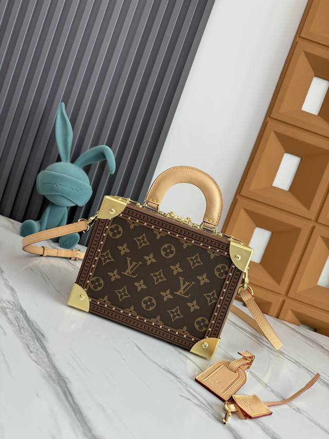 顶级原单 动态芯片 M45675 老花 Valisette Tresor 手袋硬箱在 春夏系列中，女装艺术总监 Nicolas GhesquièRe 携手女装皮