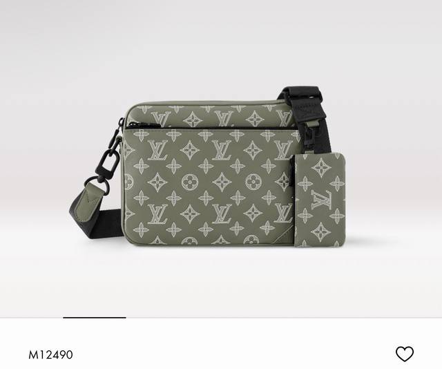 M12490 顶级原单 变码芯片 新款男包三件套邮差包系列 本款 Trio 邮差包以 Monogram Eclipse Reverse 帆布和瞩目细节塑造三合一