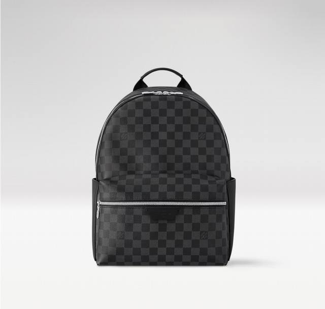 M40514黑格 顶级原单 变码芯片 本款 Discovery 小号双肩包取材 Monogram Eclipse 帆布，以更为紧凑的构型延续灵活功能。外袋、拉链