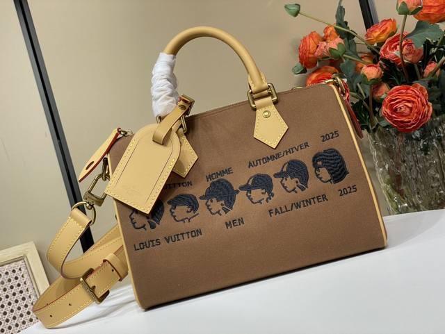 顶级原单复刻独家实拍 Speedy 25 手袋 M15218 棕色 人像 Pharrel And Nigo Speedy 手袋 Collection's Nig