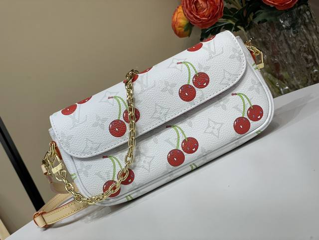 顶级原单复刻独家实拍 Lv X Tm Wallet On Chain Ivy 手袋 M14239 白花 樱桃 本款 Wallet On Chain Ivy 手袋 顶级原单复刻独家实拍 Lv X Tm Wallet On Chain Ivy 手袋 M14239 白花 樱桃 本款 Wallet On Chain Ivy 手袋