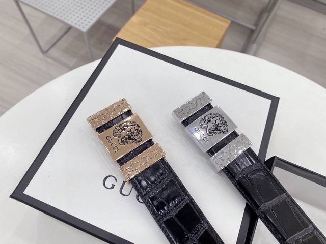 古奇 3.4厘米 火遍全球的针扣爆款带身采用牛皮 精心制作贵气而充满活力的品牌设计风格一针一线专业师傅全新打造 用完美搭配功力 衬托出你独特的个性.尽显飞扬洒脱