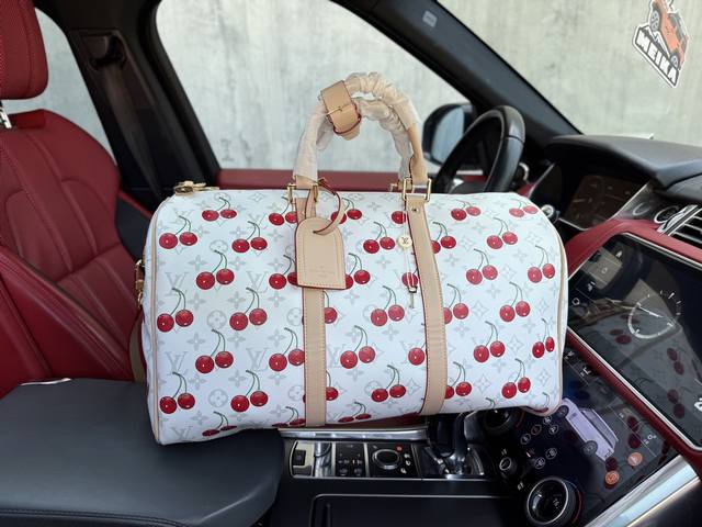 高端货 新款 “Louis Vuitton”Lv旅行袋 路易威登旅行袋 M13764 Louis Vuitton X Takashi Murakami 村上隆