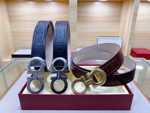 菲拉格慕 Salvatore Ferragamo 原单专柜1:1**新款精钢扣头 不褪色 搭配双面进口小牛皮腰带无视市场普通货 油边精致打磨质量好到超乎你想象