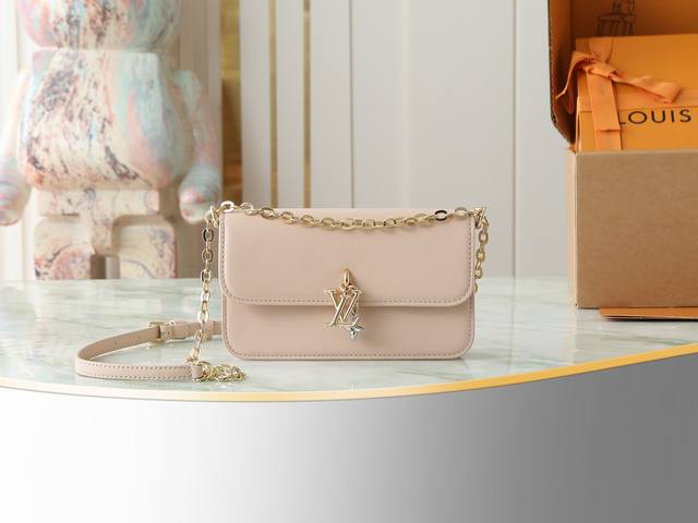顶级原单 独家实拍 M14581杏色 全皮链条包 当季新款 Wallet On Chain Lv Bloom 手袋 本款 Wallet On Chain 手袋出