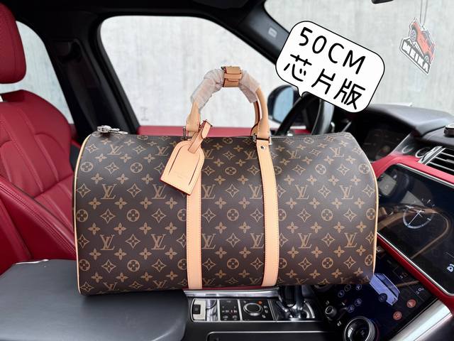 高端货 新款 “Louis Vuitton”Lv旅行袋 路易威登旅行袋 M41418 Louis Vuitton Keepall 45 经典老花图案印花 Mon