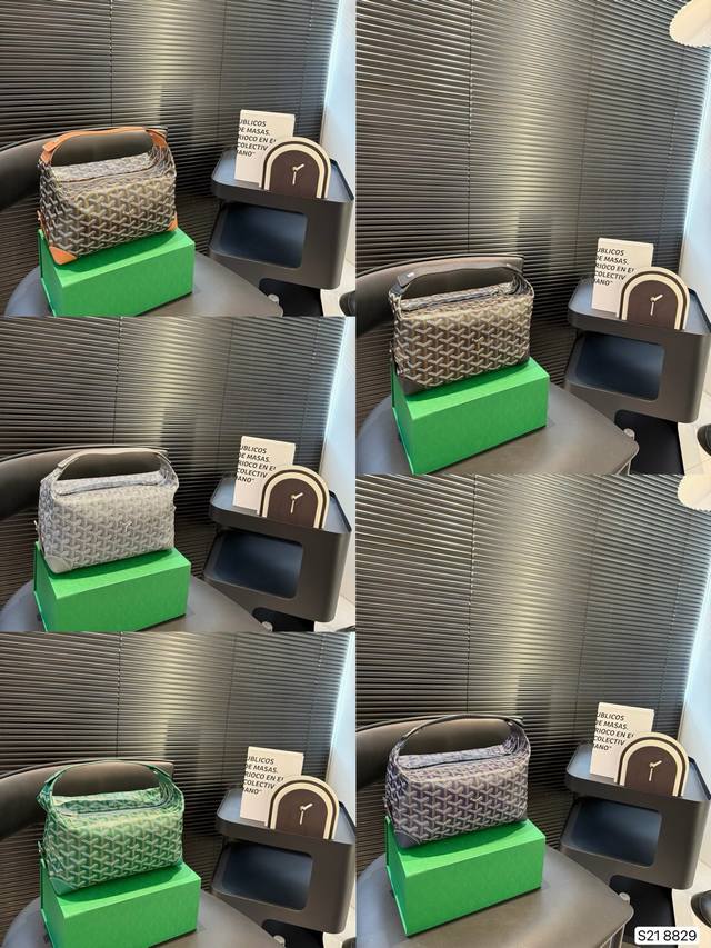 配折叠盒子 Goyard Nba球星最爱的手拿包！洗漱包 #Goyard 戈雅狗牙包 原单品质 不是定型的有多种使用方式 尺寸23 18 货号8829