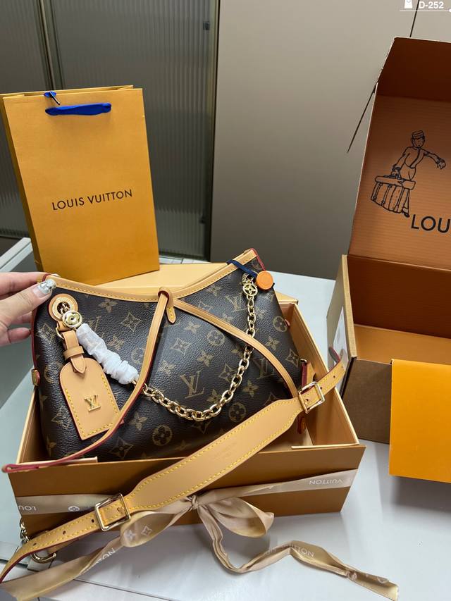 芯片版本 Lv路易斯威登Carryall Bb购物袋 手提单肩斜挎托特包新款购物袋 D-252尺寸27×16折叠盒飞机盒