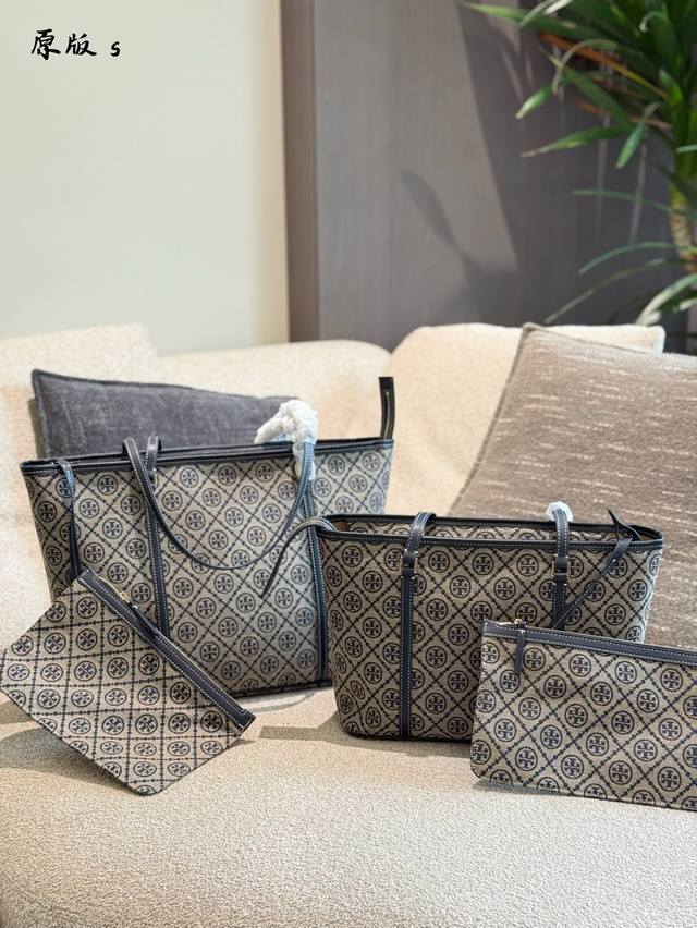 Tory Burch专柜款新款老花Tote包,经典海军蓝Logo,送一枚小手包,二合一母子包,超级划算且实用小号尺寸更日常,30*23*13Cm 40×30×1 Tory Burch专柜款新款老花Tote包,经典海军蓝Logo,送一枚小手包,二合一母子包,超级划算且实用小号尺寸更日常,30*23*13Cm 40×30×1