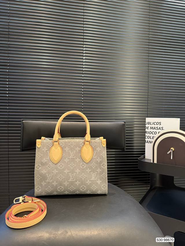 新款Lv 深灰牛仔Onthego 2025春季女士收藏系列[哇R] 尺寸34 18 货号98670