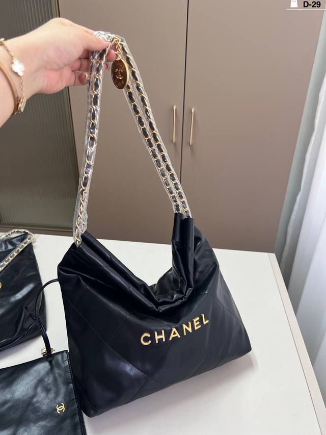 小 Chanel 香奈儿垃圾袋 很耐造 更酷噢 高级感拉满 D-29尺寸35×32 41×37折叠盒