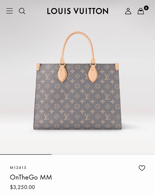 顶级原单M12415本款 动态变码 Onthego Mm为路易威登标志性的Monogram帆布提供了季节性的重新诠释。旨在补充 秋冬时装系列，这款设计灵感来自复