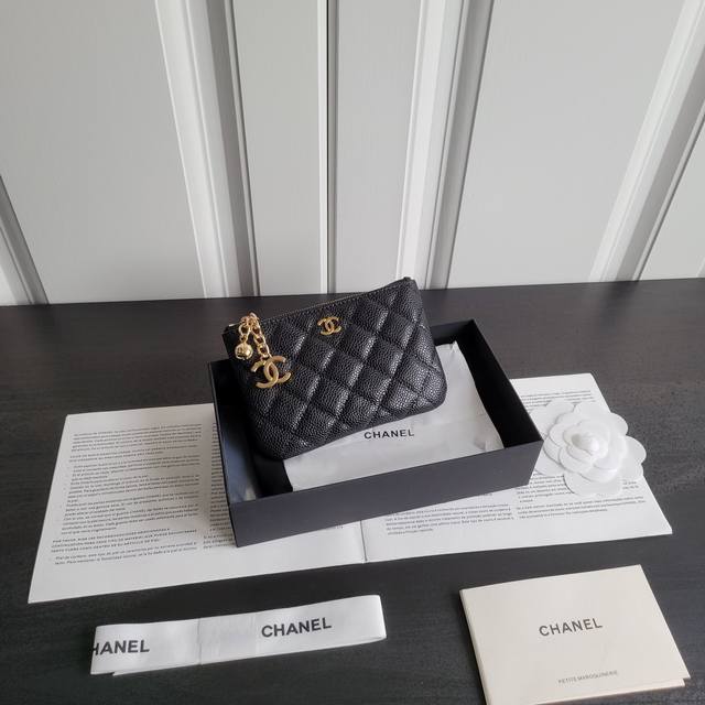 原单升级版 进口球纹和羊皮卡包 钥匙扣 零钱包 69253 尺寸：14*10