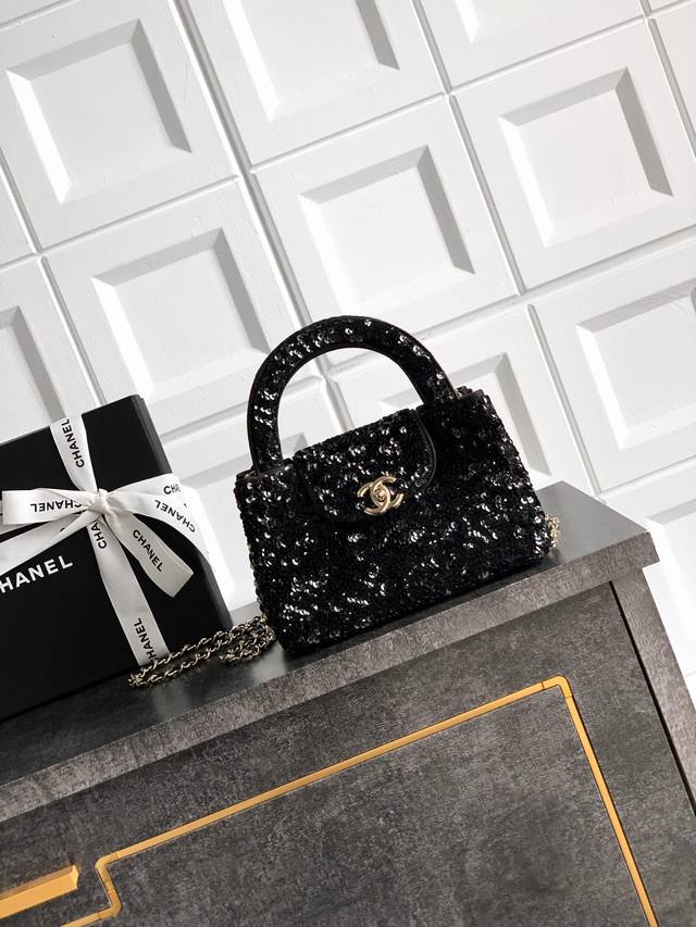 黑色亮片 4416 早春 系列 亮片刺绣 全新版本Ohanel Kelly亮片白色大号｜大货实拍真的可爱到我了本季呼声最高又一只复古时尚轮回的包1997Kell