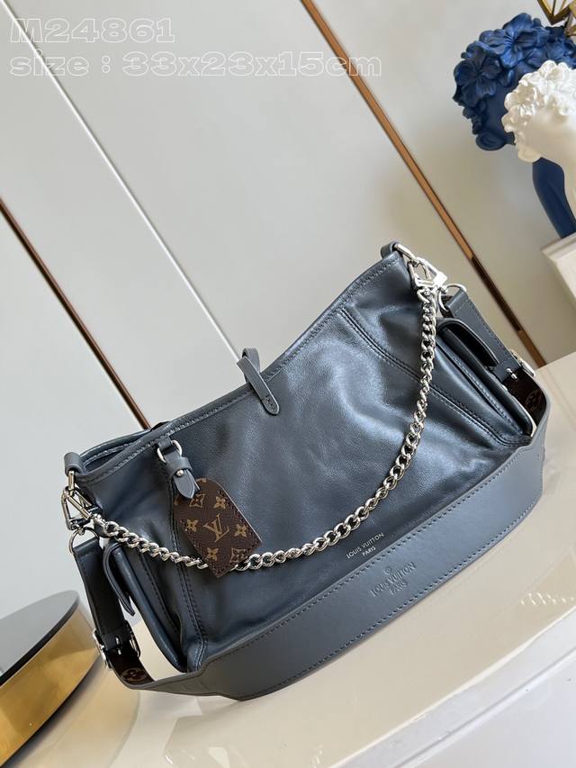 芯片钢 顶级原单 独家实拍 M24861灰 M12579 本款 Carryall Cargo 小号手袋为柔滑羊皮革浸染 秋冬系列的崭新色彩，与当季造型相得益彰。