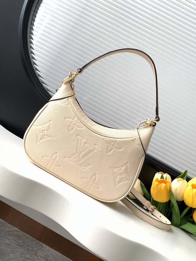 动态变码芯片 顶级原单加强版 M46112杏色 M46301粉色 M46002黑色M46099奶白顶级原单本款 Bagatelle 手袋以 Monogram E