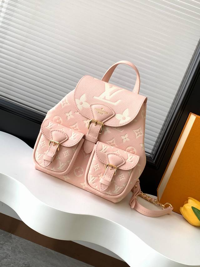 动态163C01芯片 顶级原单加强版 M47072黑色 M47106奶白 M47074粉色 M12987粉印 顶级原单本款 Backup 双肩包取材 Monog