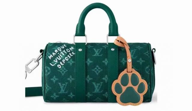 M13166黄色 M12684绿色顶级原单 动态变码本款 Keepall BandoulièRe 25 手袋浓缩经典 Keepall 旅行袋设计，以 Pharr