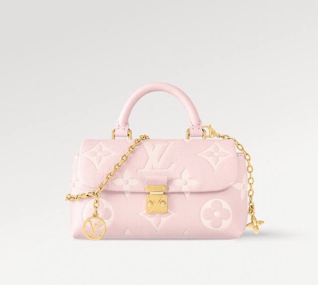 动态芯片 顶级原单 M12145米白 M12144黑色 M12211蓝色 M13796粉色 本款 Nano Madeleine 手袋以 Monogram Emp