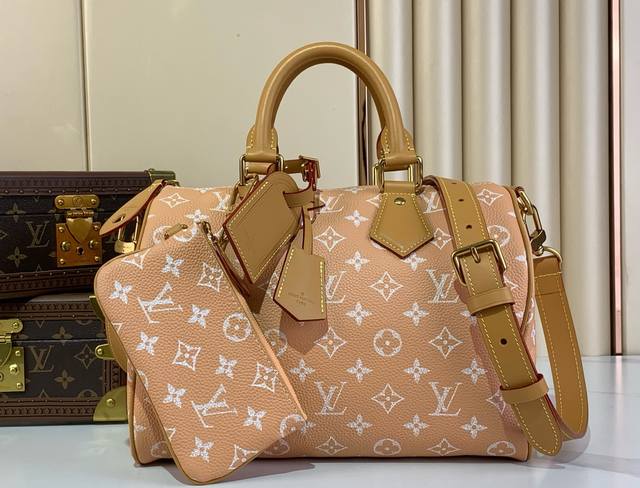 顶级原单复刻独家实拍 Speedy P10 BandoulièRe30 手袋 M14064柔和桃色 全皮 本款 Speedy P10 BandoulièRe 3