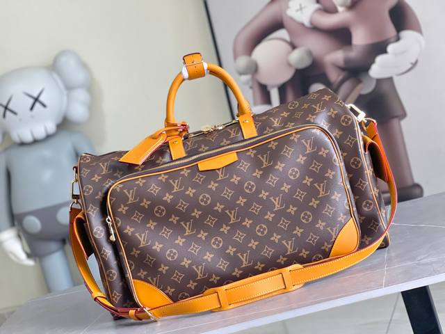 调价 原单 M14735 Keepall BandoulièRe 50 旅行袋本款 Keepall BandoulièRe 旅行袋取材 Damier Salt