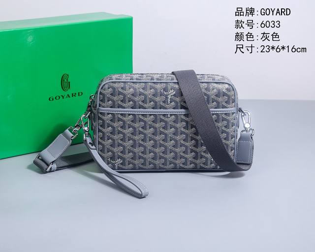 所见即所得 P，款号6033，最新，最火爆，最多功能，最实用的一款男式时尚包，内格有拉链，有多个卡位，收纳空间足够，设计闭合开口处宽，方便收纳物件，一款能解决一