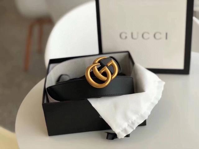 新款Gucci3.5宽，古驰G扣，精品電鍍五金，不褪色。进口头层皮 ，女款。
