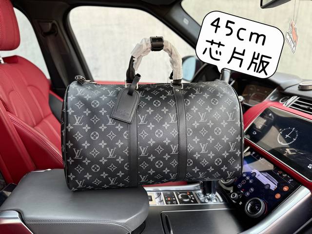 高端货 新款 “Louis Vuitton”Lv旅行袋 路易威登旅行袋 M40569 Louis Vuitton Keepall 45 经典老花满印可调节可拆卸