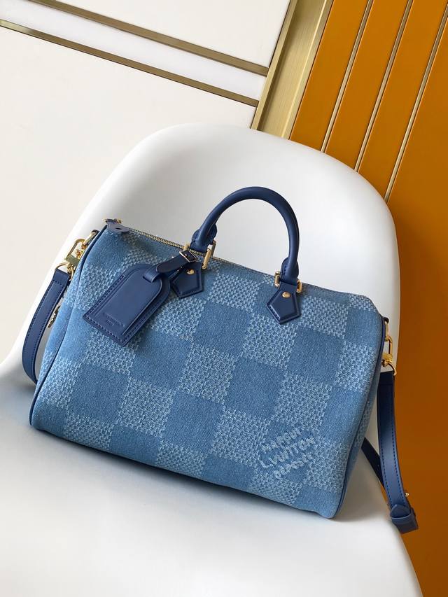 N00203 顶级原单 163芯片 Speedy 30 BandoulièRe 手袋采用 Pharrell Williams 为路易威登成衣系列设计的 Dami