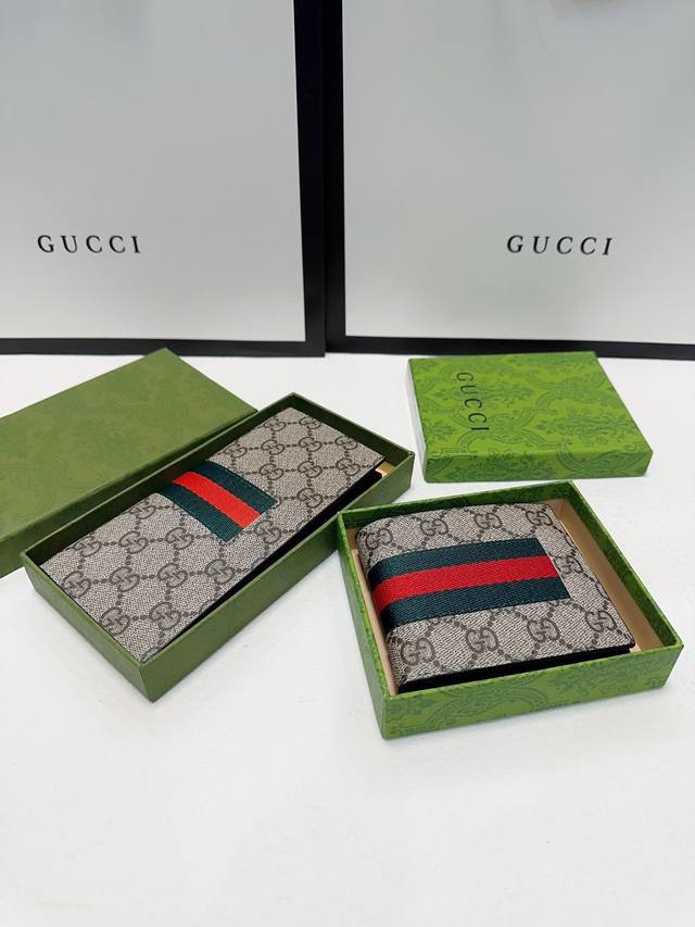 短 长 颜色 咖尺寸 短12X10长19X10古琦专柜款男士短款对折一比一Pvc配皮手感无敌简约大气男士必备