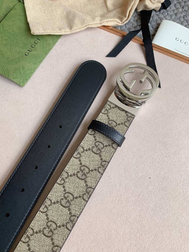 支持Nfc芯片扫描Guccl 古奇 原官单网经典 尺寸38Mm，原单五金扣头，带身采用Pvc防水料搭配牛皮底，清晰美观，皮质软，手感舒适，档次高。高清实拍细节质