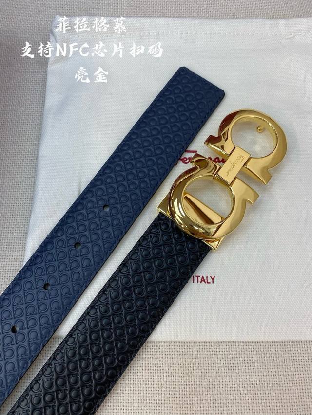 Nfc-F3.5Cm高级定制款男士皮带 ，双面进口牛皮，自行选择搭配 真材实料 很有质感 时尚经典不失风范 可自行裁剪 ！