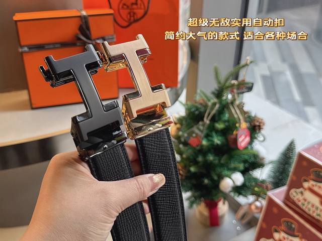 礼物 爱马仕最新款自动扣 头层牛皮花纹设计 火爆全网 好货上手就知超级时尚款式的自动扣。让你走到哪里都是焦点 。设计独特，穿戴更舒适大气，品质非常好，高端客户入