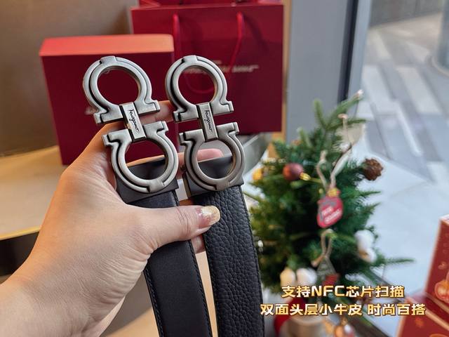 菲拉格慕男士皮带 一条带了就会发财的腰带 必买Ferragamo 菲拉格慕的理由:因为皮带头形状是8，谐音是发 腰缠万贯这个理由够充分吧 最关键还不用担心买大买