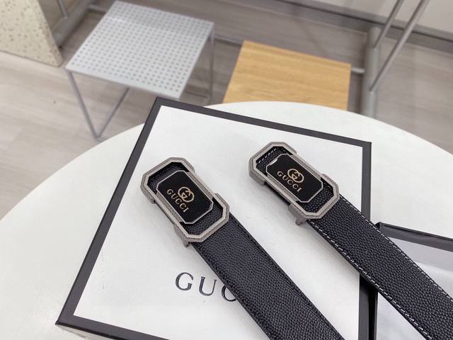 古奇3.5 宽度 大爆款Gucc 全套包装礼盒装腰带 无论是高端大气的包装，还是真材实料的品质，都是一骑绝尘 无可匹敌的牛货，完美的礼盒包装：包装 高端大气非常