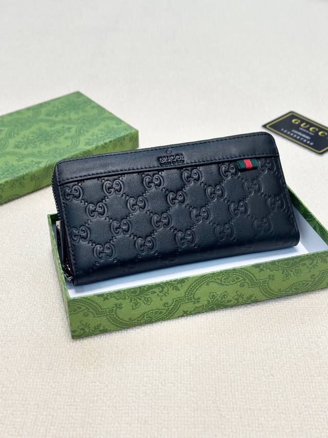 颜色 黑尺寸 21X11古奇新款男士手包原版头层牛皮，一流手感媲美专柜正品，看细节多卡位大容量，现货供应