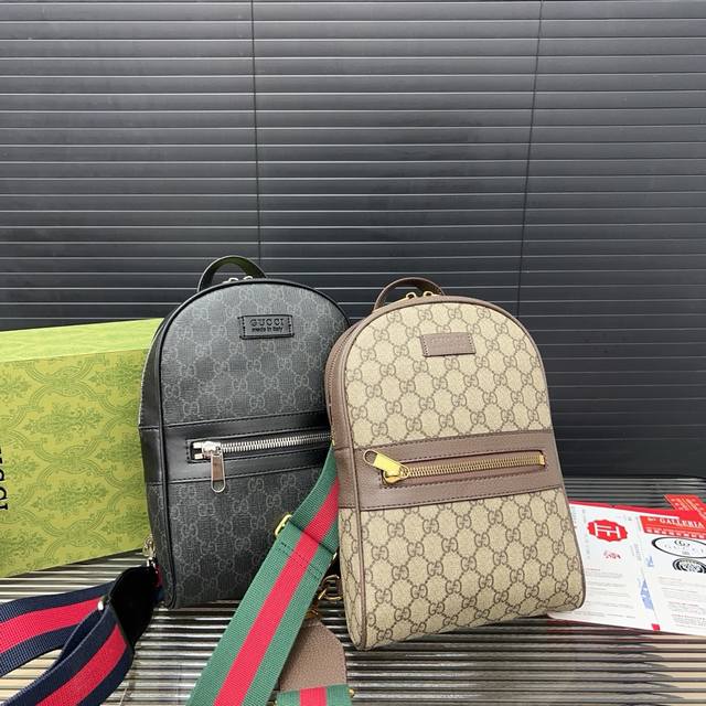 Gucci 古奇 Gg胸包 斜挎单肩背包 实物拍摄 原厂原版面料 配送防尘袋 28 X 20 Cm。