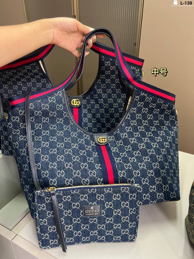 中 Gucci酷奇托特包 百搭经典 闭眼入 复古高级 还配一条长肩带 可斜挎 L-139尺寸19×19 21×35 25×41
