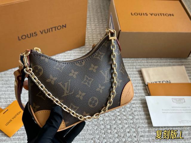 复刻版 迷你牛角包芯片版 Lv老花牛角包 单肩斜挎中古 Vintage包包V老花村上隆限定薇薇安女包Lv老花限定 ！超美！好多网红潮人都在背 单肩斜挎背这款包看
