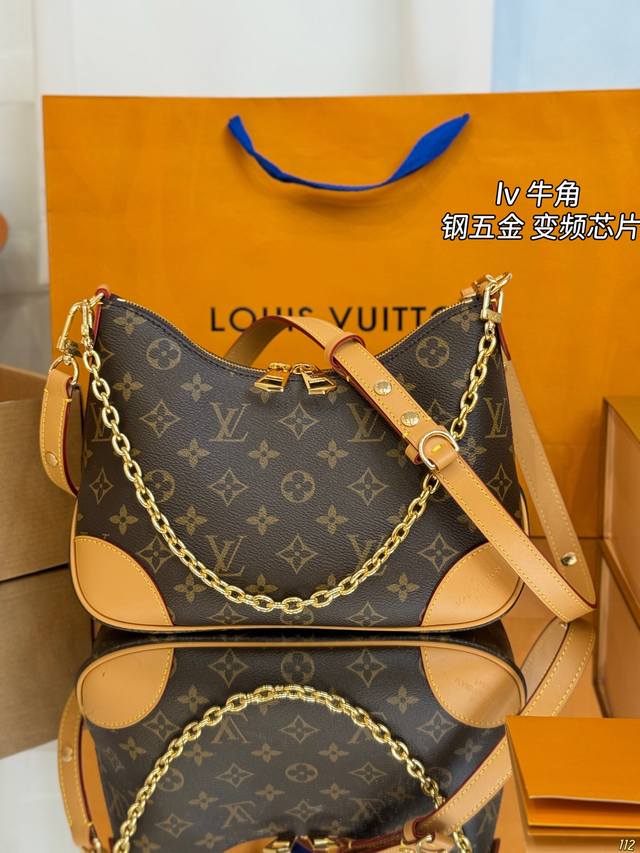钢五金 变频芯片 全套包装尺寸27.18 Lv Boulogne牛角包 一眼心动 梦中情包 超级时髦 给你想不到的惊艳